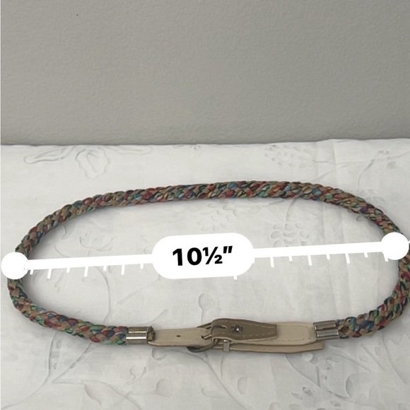 Vintage belt multicolor braided - Picture 6 of 6